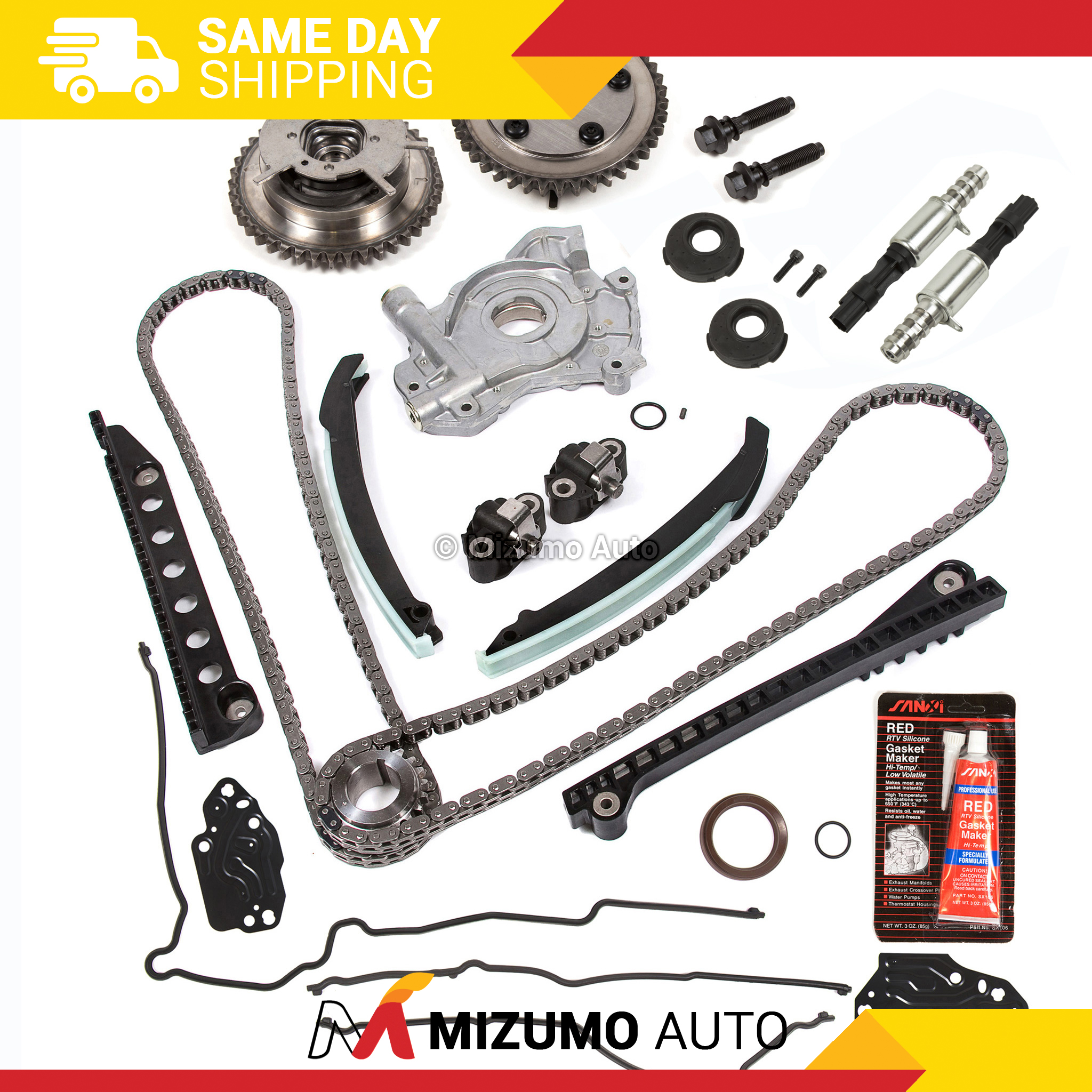 Timing Chain Kit Cam Phaser Selenoid Oil Pump Fit 0410 Ford 5.4 TRITON 3 Valve eBay