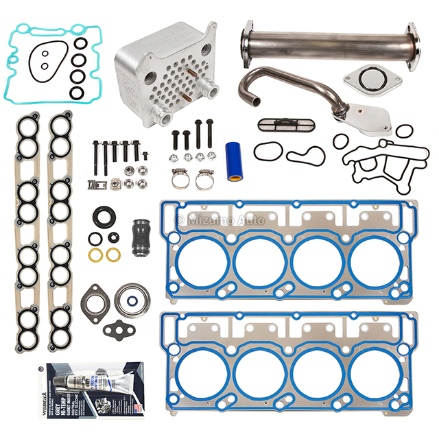 Ford 6.0 EGR Delete Kit Oil Cooler Intake Cylinder Head Gasket 18mm Dowel