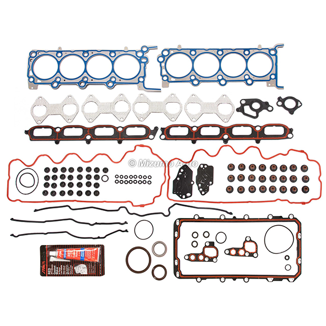 Full Gasket Set Bearings Rings Fit 07-12 Ford F150 F250 5.4 TRITON 3-Valve