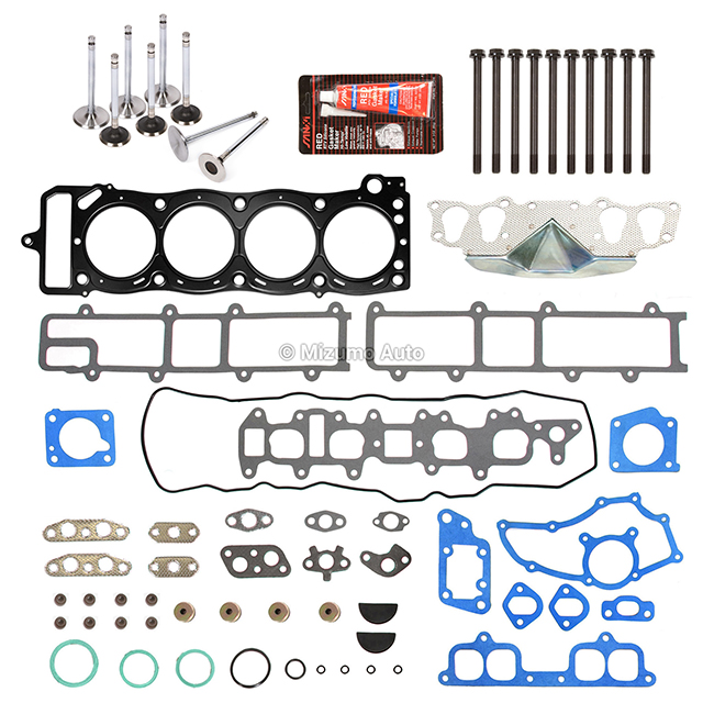 HS26185PT-2, ES71178 MLS Head Gasket Set Intake Exhaust Valves Fit 85-95 Toyota 2.4 SOHC 22R 22RE