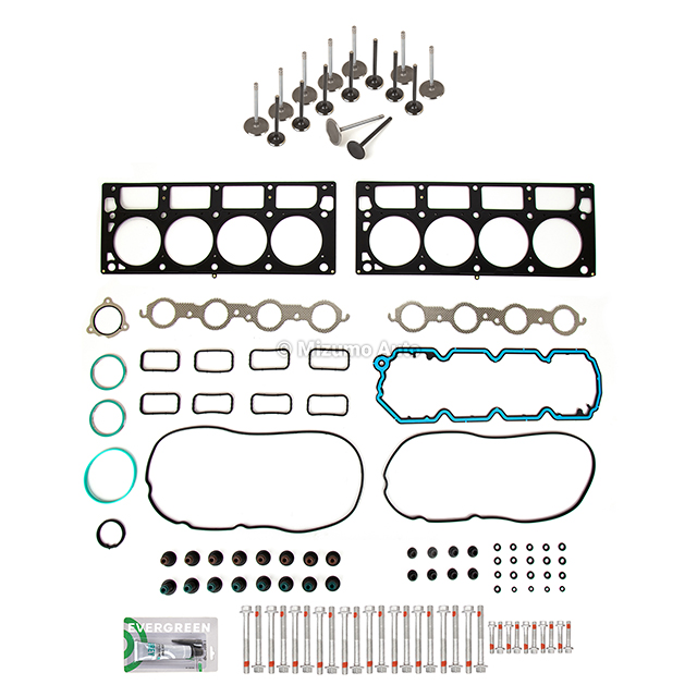 HS26192PT-7, ES72390 Head Gasket Set Intake Exhaust Valves Fit 08-09 Pontiac G8 6.0L