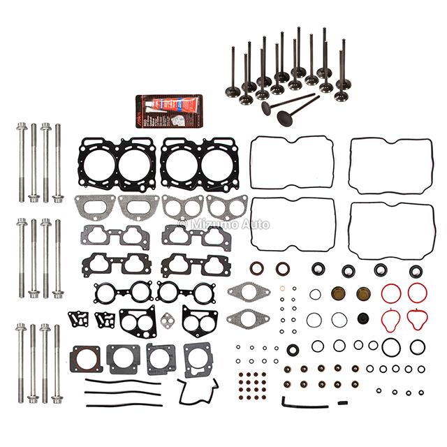 HS26170PT-1, ES72212 Head Gasket Set Intake Exhaust Valves Fit 04-09 Subaru 2.5L SOHC EJ253