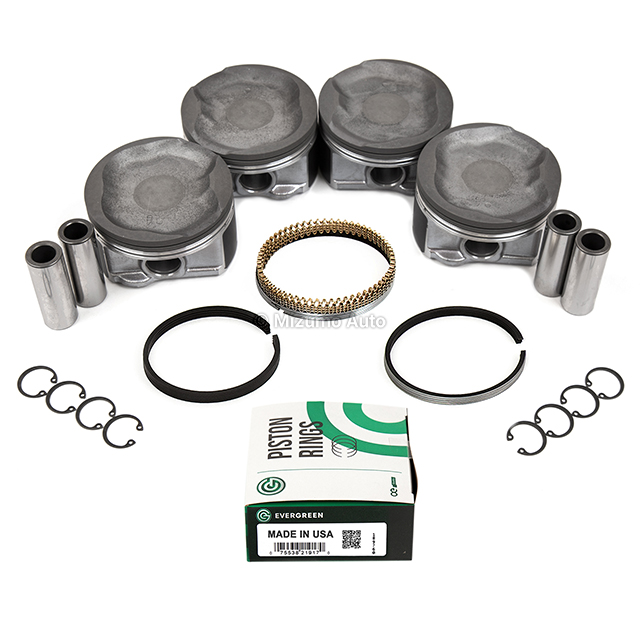 10-880 Pistons w/ Rings fit 05-15 Toyota Tacoma 2.7L DOHC 2TRFE