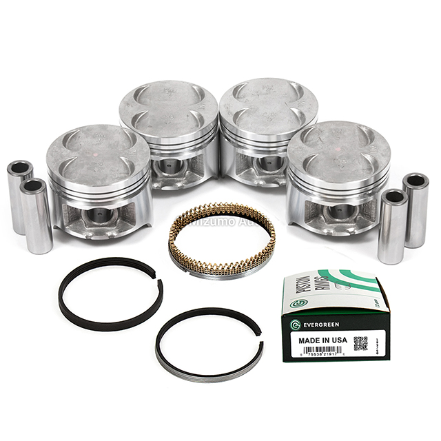 10-518 Pistons w/ Rings fit 88-95 Honda Civic Del Sol CRX 1.5 D15B1 D15B2 D15B7