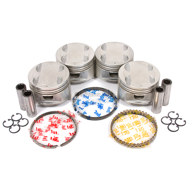 Pistons w/ Rings fit 91-98 Mazda Protege Miata MX5 Ford Mercury 1.8L BP ...