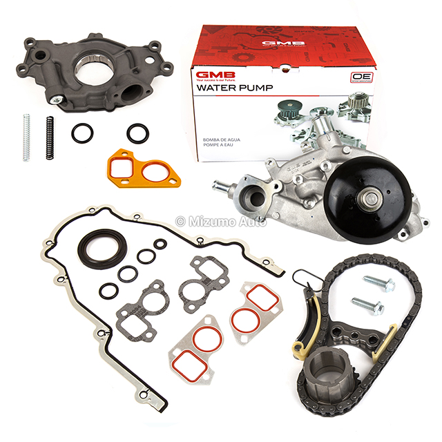 12646386, 12556582, 12626407, TS13227, 12678151, 130-9670, 12612289, AW6009 Timing Chain Kit Cover Oil & Water Pump 07-14 Chevrolet GMC Cadillac 5.3 6.0 6.2